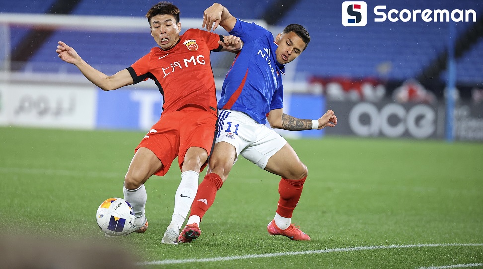 상하이 하이강, 요코하마M.에 완패...8강행 좌절