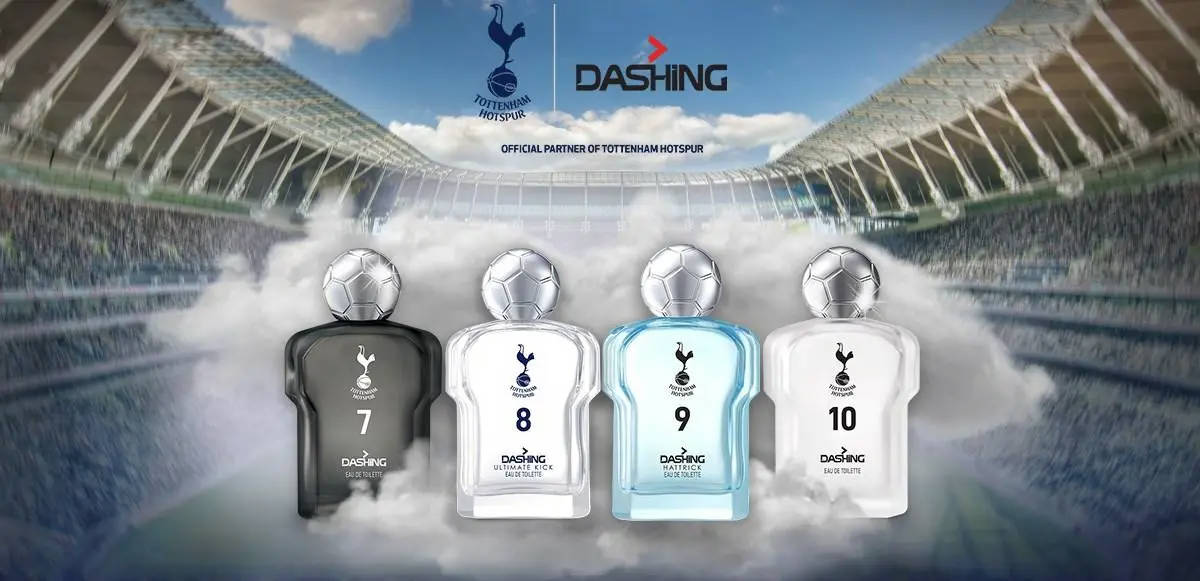 Tottenham Hotspur hợp tác với thương hiệu nước hoa Dashing của Malaysia