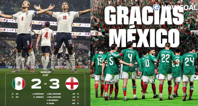 England Hold On in 3–2 Thriller as Mexico Fight Back in World Cup Clash