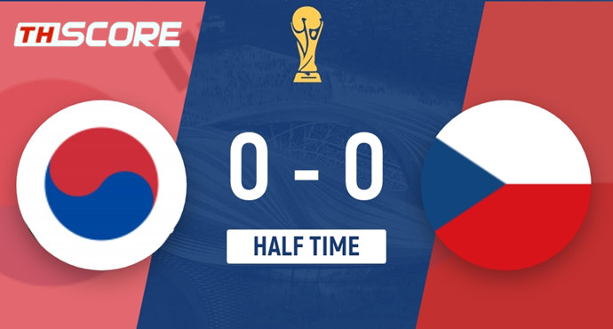 สรุปครึ่งแรก เกาหลีใต้ 0-0 เช็ก ⚽ ลี คัง-อิน ลุ้นพังประตู ซน ซัด 5 ไม่ตรงกรอบ