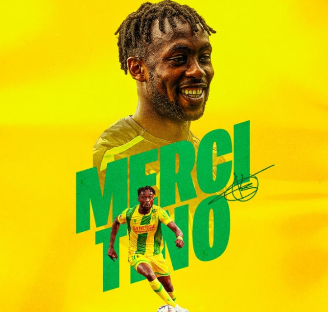 Tiền đạo Calderon của Nantes gia nhập câu lạc bộ Aris của Hy Lạp