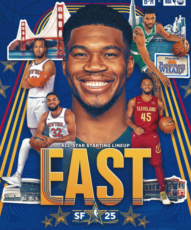 Đội hình xuất phát miên Đông của NBA All-Star 2025