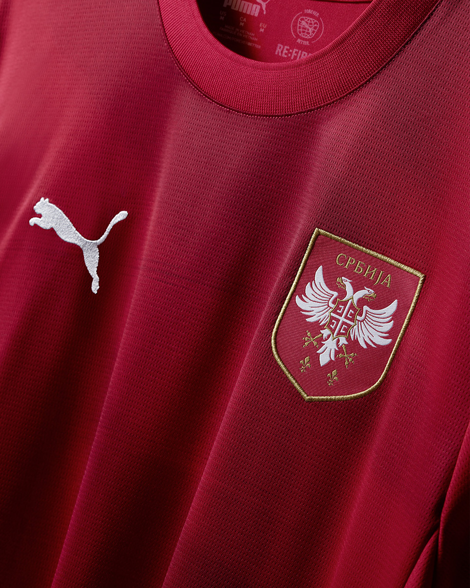 ​Áo đấu sân nhà và sân khách của ĐTQG Serbia cho EURO 2024