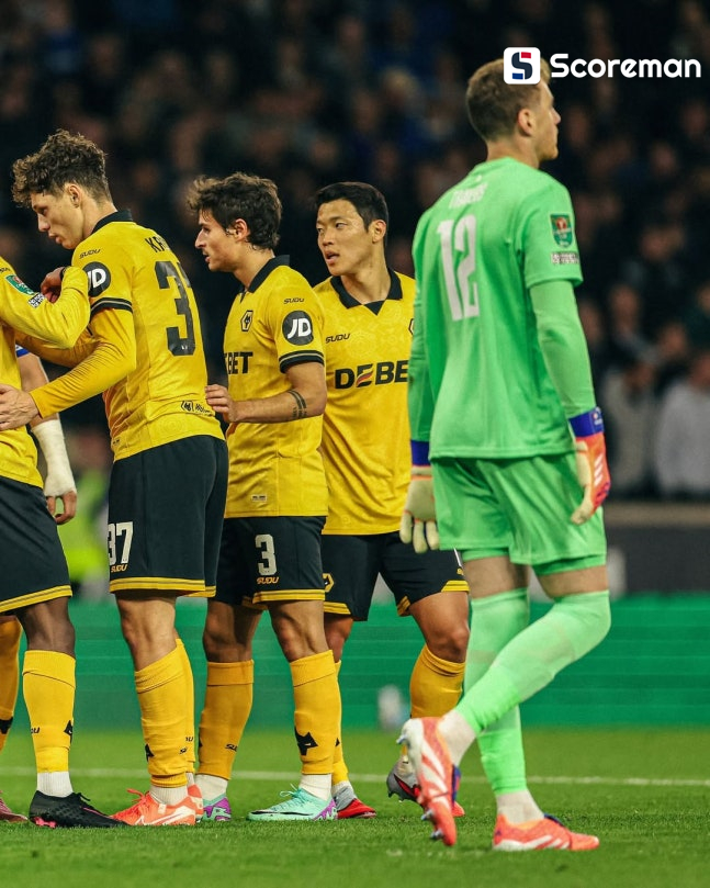 울버햄튼, 에버턴 2-0 완파 '컵대회 4R 진출'