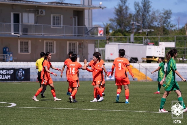 한국 여자축구, 마카오 13-0 대파… 동아시안컵 예선 결승 진출
