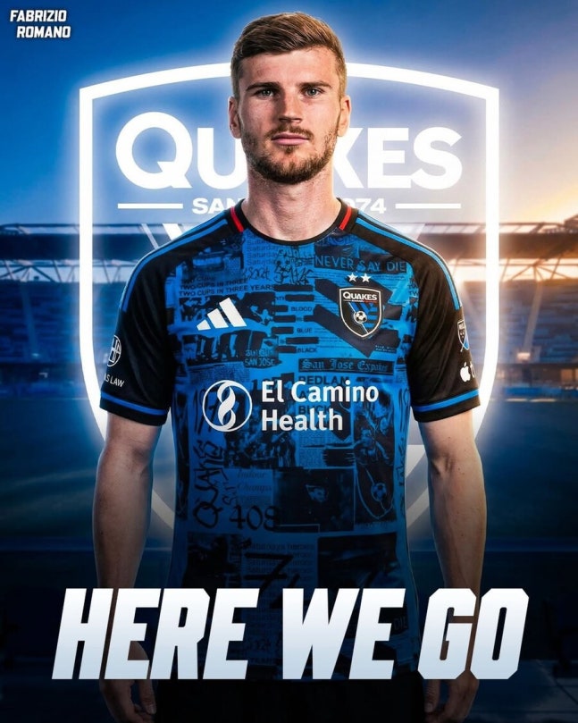 'HERE WE GO' 떴다! 베르너, MLS 산호세 이적 확정