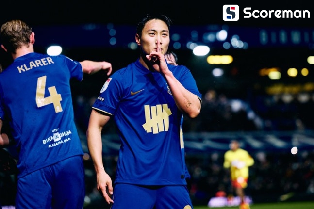버밍엄, 왓포드 2-1 꺾고 3경기 연속 무패... 백승호, 풀타임+리그 4호골 맹활약