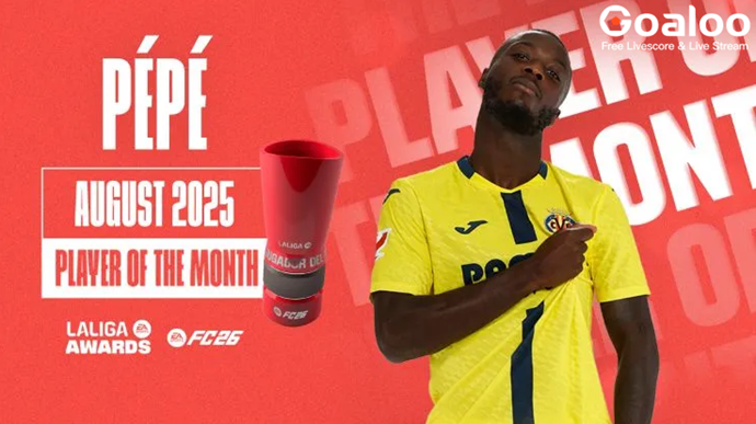 Nicolas Pepe Named La Liga Player of the Month for August