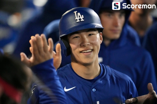 다저스 김혜성, MLB 시범경기 첫 2경기 연속 안타…시범경기 타율 0.222
