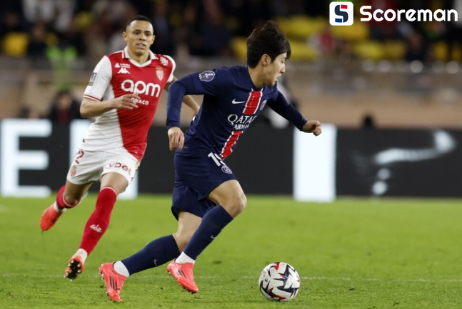 교체출전 이강인 결승골 도움...PSG는 모나코에 4-2 승리