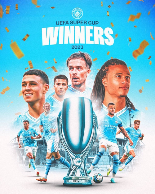 Man City beat Sevilla 6-5 on penalties to win the Super Cup