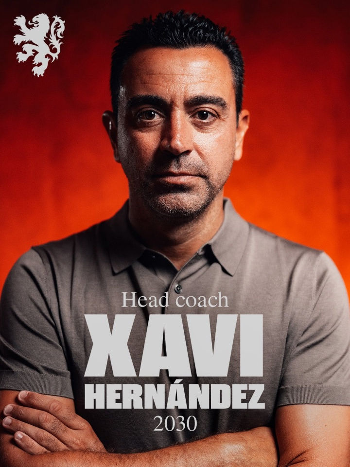 Cựu HLV Barcelona Xavi Hernández dẫn dắt đội tuyển Hà Lan, ký hợp đồng đến World Cup 2030