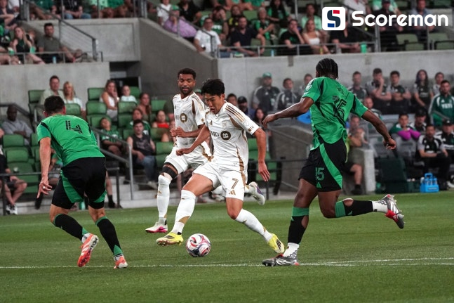 손흥민 8경기째 '침묵'…LAFC, 오스틴과 0-0 무승부로 5연승 무산