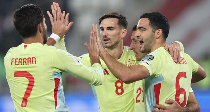 ฟุตบอลโลก รอบคัดเลือก โซนยุโรป - จอร์เจีย 0-4 สเปน