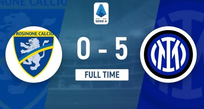 ผลการแข่งขันฟุตบอล: อินเตอร์มิลาน ถล่ม ฟรอซิโนเน 5-0
