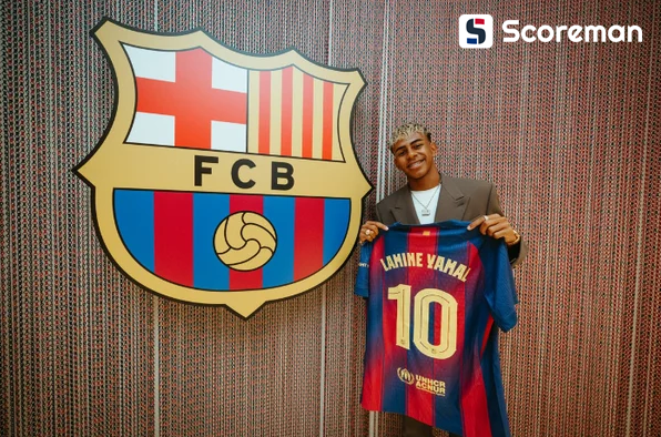 야말, 바르셀로나 10번 차지, '2031년까지 계약 연장'