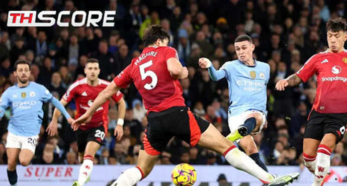 สุดระทึก! แมนยูพลิกแซงชนะแมนซิตี้ 2-1 อามาดทำจุดโทษและซัดประตูชัย