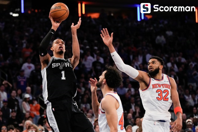 웸반야마의 반격…샌안토니오, NBA 파이널서 뉴욕 꺾고 1승 2패