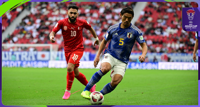 Highlights of Bahrain 1-3 Japan in AFC Asian Cup 2024