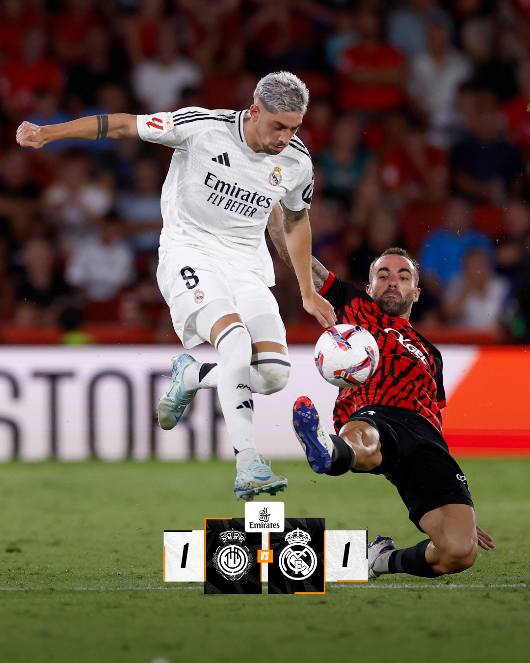 Kết quả VĐQG Tây Ban Nha: Mallorca 1-1 Real Madrid