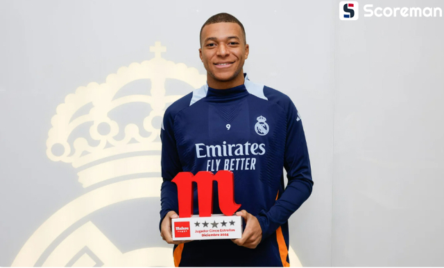 음바페, 12월 선수상 수상 