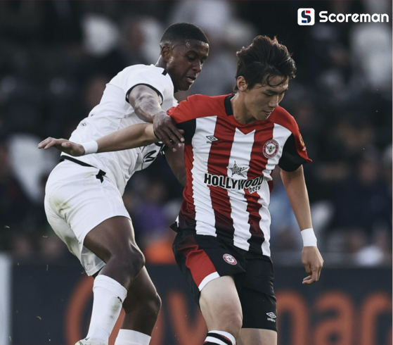 브렌트퍼드, 아스널에 1-3 패배...김지수, EPL 2경기 연속 교체 출전