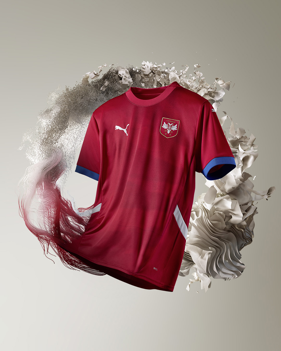 ​Áo đấu sân nhà và sân khách của ĐTQG Serbia cho EURO 2024