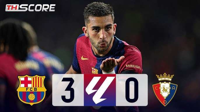 ​บาร์ซ่าถล่มโอซาซูน่า 3-0 คว้าชัย 8 นัดรวด นำจ่าฝูงลาลีกา