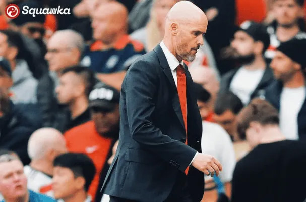 Ten Hag đã dẫn dắt đội bóng thua 2 trận trong 3 vòng đầu mùa giải 2 lần, là huấn luyện viên đầu tiên trong lịch sử Manchester United