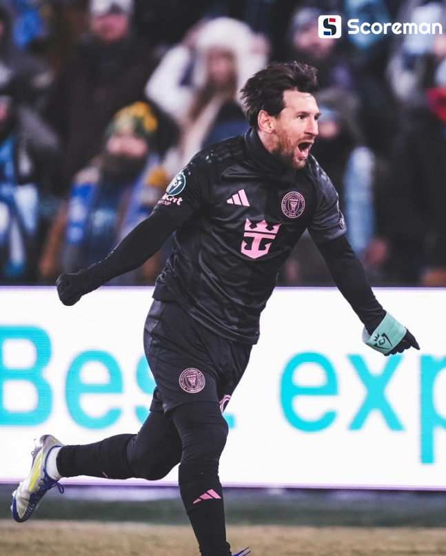 '날씨가 대수냐' 마이애미, 메시 결승골 힘입어 '북중미 챔피언스리그' 첫승 신고