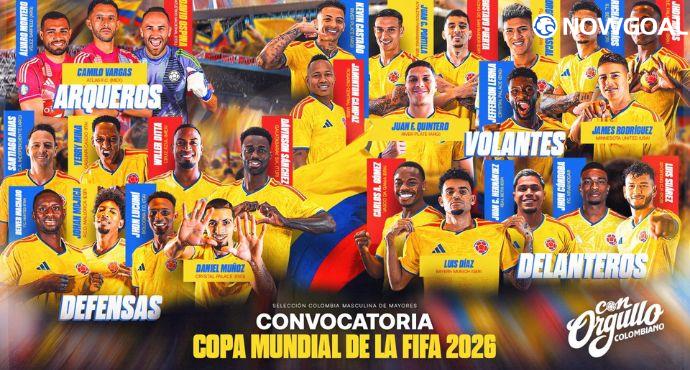 Colombia national football team Announce 26-Man World Cup Squad Featuring Luis Díaz and James Rodríguez