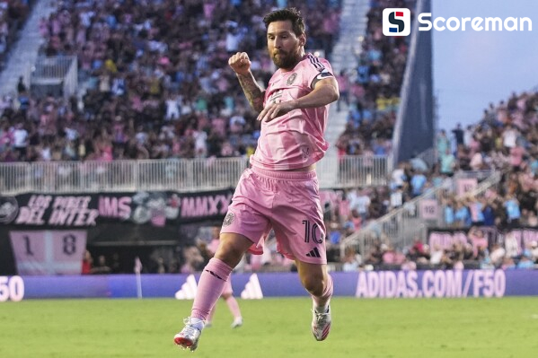 인터 마이애미, 내슈빌SC 2-1 꺾고 MLS 5연승... 메시 '5경기 연속 멀티골' 작렬→MLS 득점 1위 등극