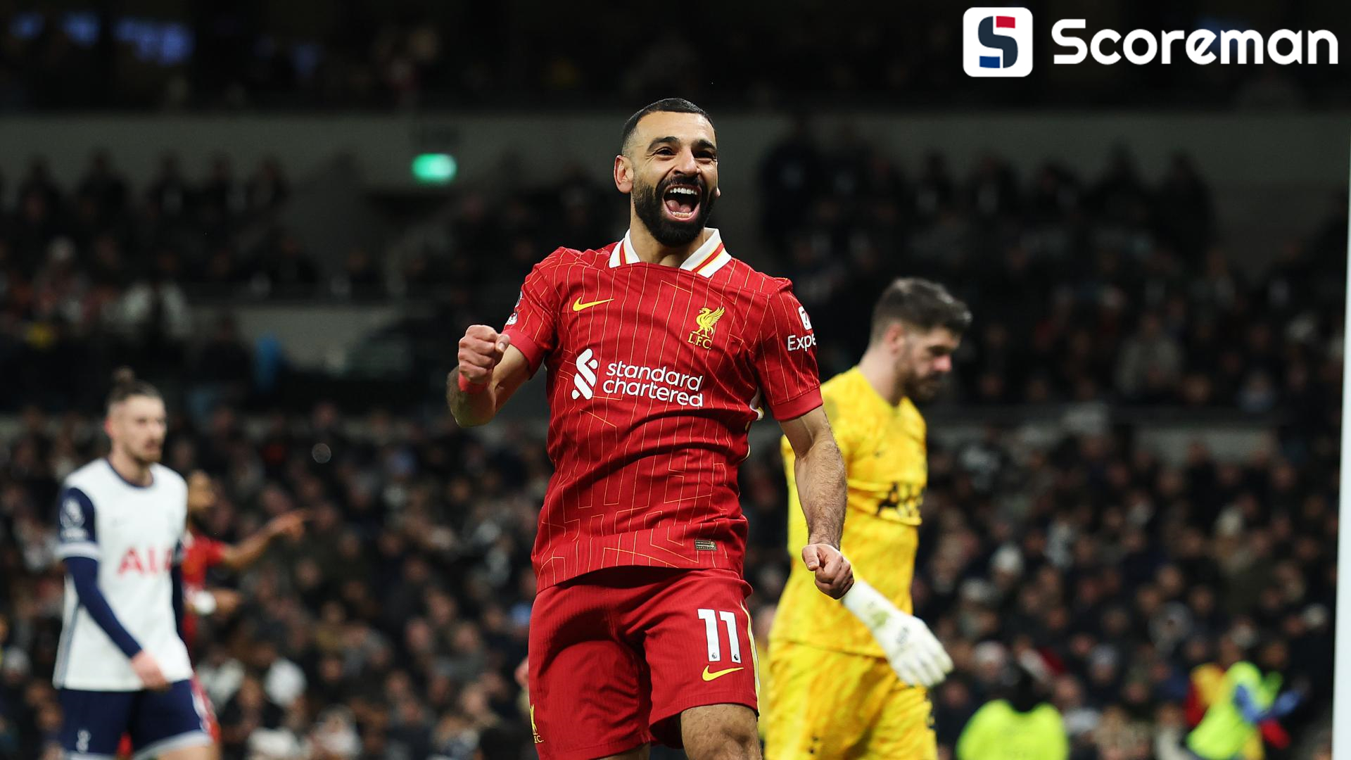 토트넘 깨부순 살라, 홀란드 제치고 ‘PL 득점 단독 1위’ 우뚝