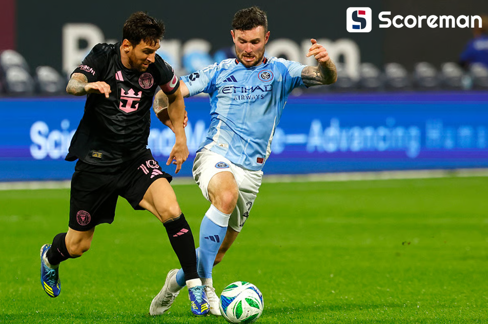 인터 마이애미, 뉴욕시티에 4-0 대승... 메시 '멀티골'로 부앙가 제치고 MLS 득점 선두