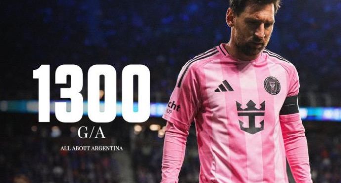 Lionel Messi Reaches 1,300 Career Goal Contributions in Inter Miami Playoff Rout