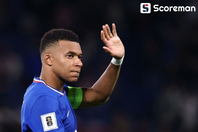 음바페, A매치 52호골... 팀은 2-1 승리, D조 1위 유지