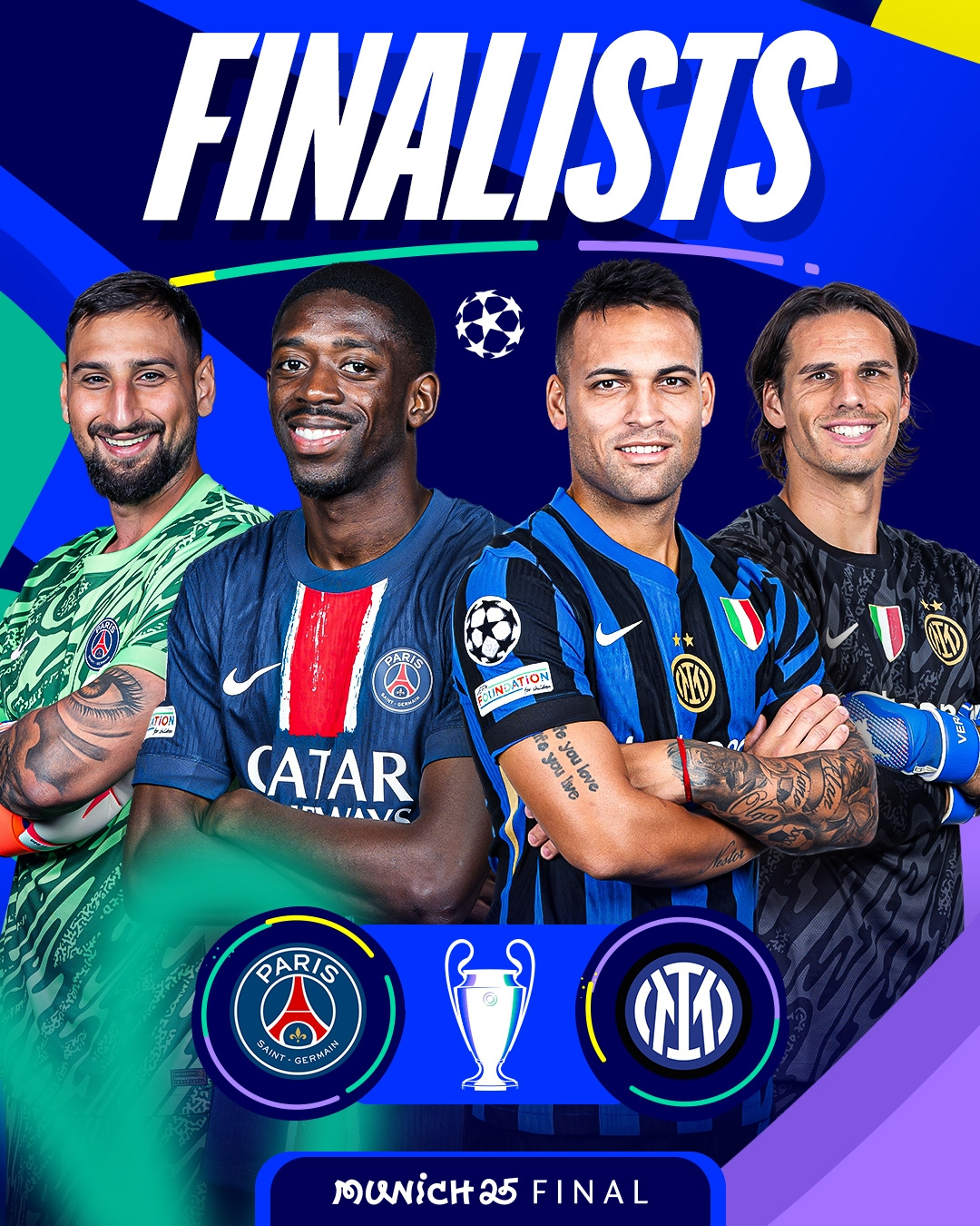 Giờ quyết chiến đã đến! Trận chung kết Champions League Inter vs PSG, ai sẽ bước lên đỉnh cao châu Âu?