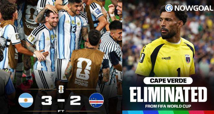 Messi Scores, Extra-Time Drama! Argentina Edge Cape Verde 3–2 in Thriller