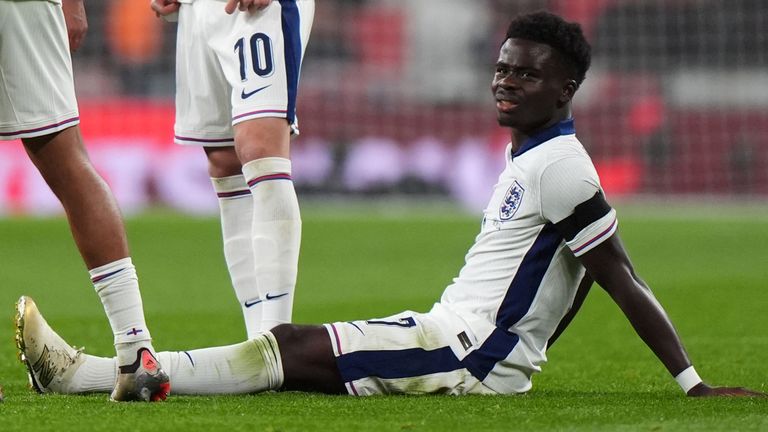 Bukayo Saka Leaves England Camp for Injury Assessment