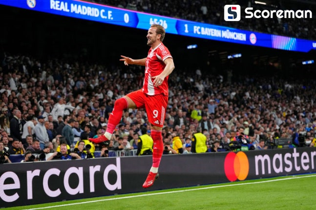 '김민재 결장' 뮌헨, UCL 8강 1차전서 레알 마드리드에 2-1 승리