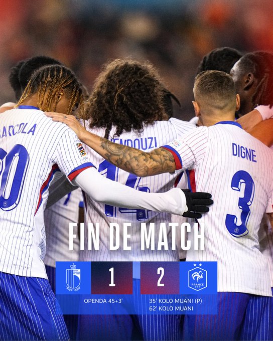 Kết quả UEFA Nations League: Bỉ 1-2 Pháp