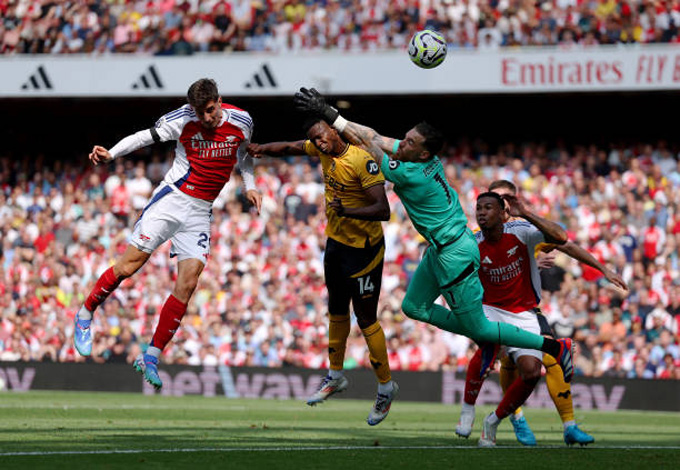 Kết quả Ngoại Hạng Anh: Arsenal 2-0 Wolves