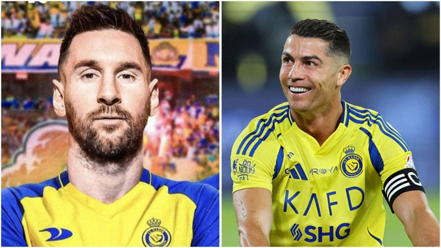 Ả Rập vào cuộc, biến Messi thành đồng đội Ronaldo