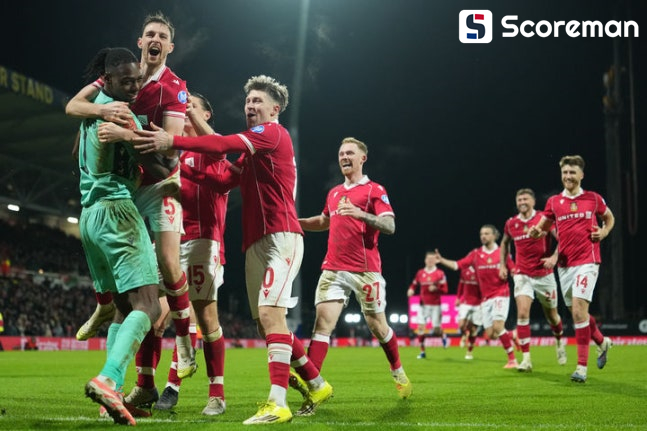 렉섬, 입스위치 꺾고 29년 만에 FA컵 16강 진출