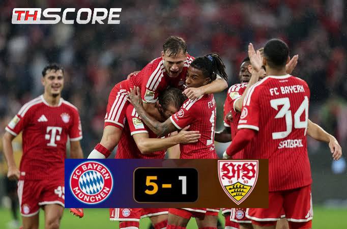 บาเยิร์นถล่มสตุ๊ตการ์ท 5-1 ประเดิมนัดแรกบุนเดสลีกา โอลิเซ่ซัด-ไซบารีจัดสองแอสซิสต์