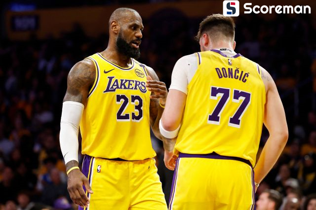 ‘레이커스 데뷔전’ 돈치치, 르브론과 찰떡 호흡→24분 뛰고 14점 활약... 레이커스 6연승 질주