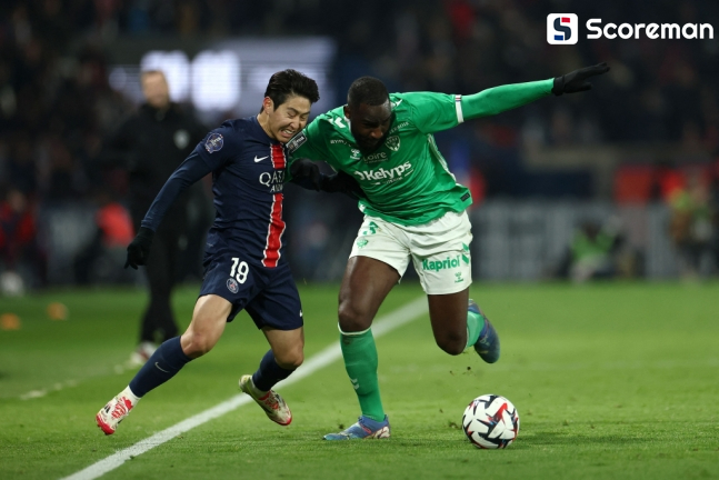 PSG, 생테티엔에 2-1 승리...이강인 ‘패스성공률 94%+1도움’