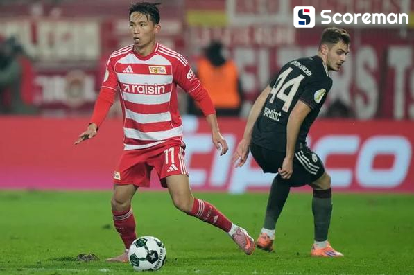 정우영, 71분 소화 '3경기 연속 선발'… 우니온베를린은 1-1 무