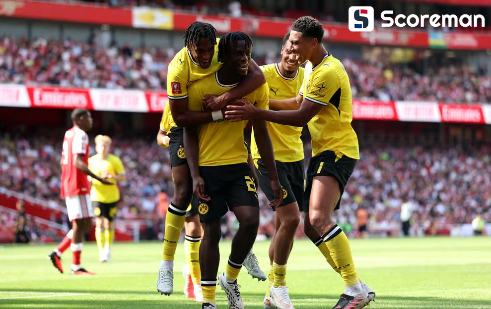 아스날, 홈에서 도르트문트에 2-3 패배...BVB 에미레이츠컵 우승