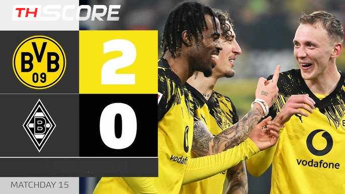 ​ดอร์ทมุนด์ฟอร์มดุ! เปิดรังทุบกลัดบัค 2-0 ยืดสถิติไร้พ่าย 8 นัด ขึ้นรั้งรองจ่าฝูง